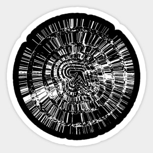 Aphex Twin Collapse EP Album Black Design Sticker